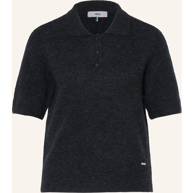 Cinque Strick-Poloshirt Cialpaco Mit Alpaka grau