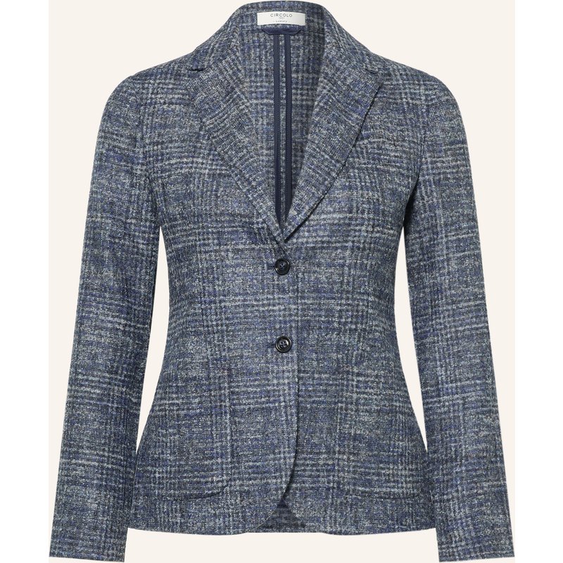 Circolo 1901 Blazer Mit Alpaka blau