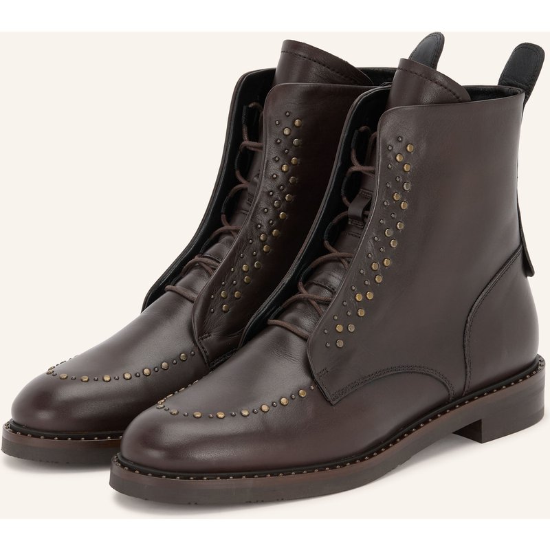 Pertini Schnürboots Mit Nieten braun