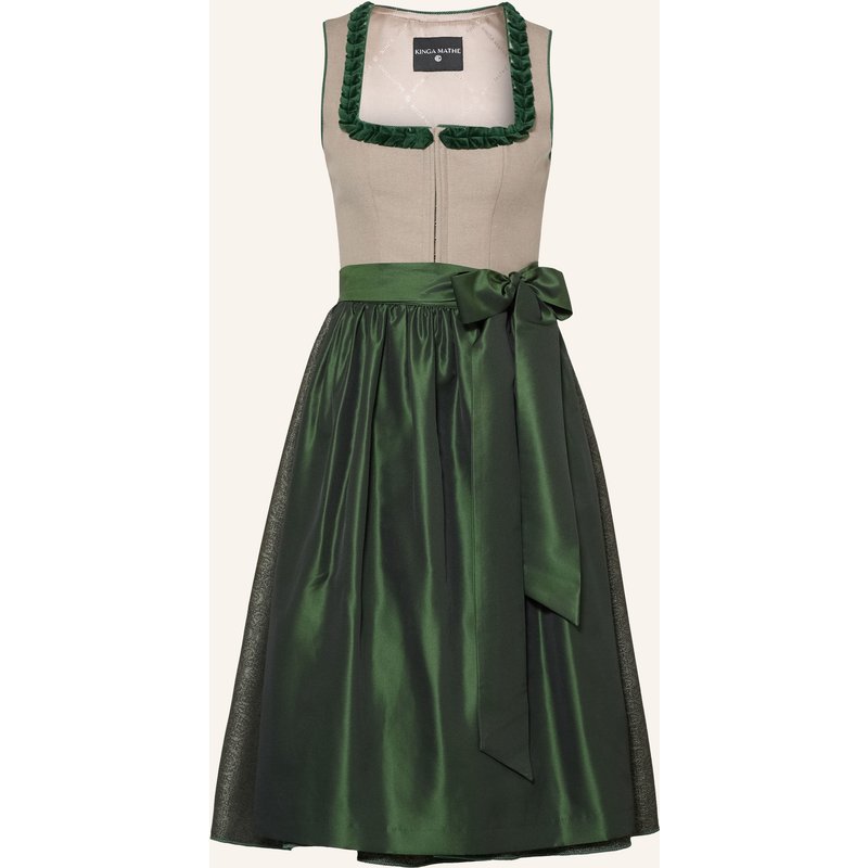 Kinga Mathe Dirndl Amadora Mit Leinen beige
