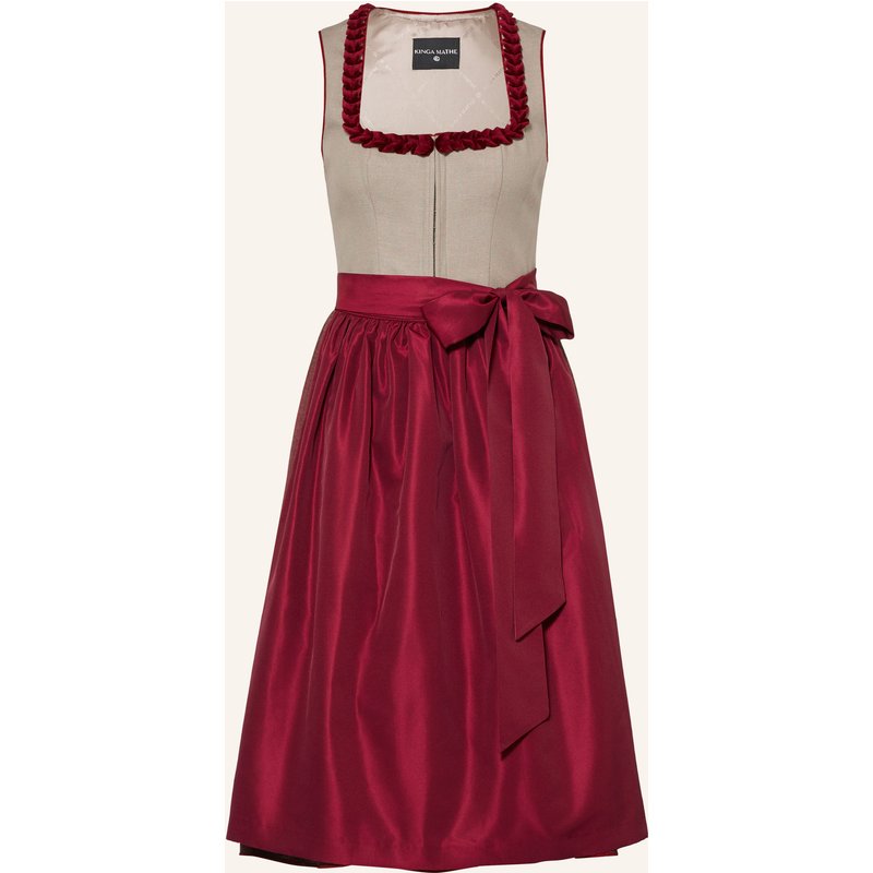Kinga Mathe Dirndl Amadora Mit Leinen beige