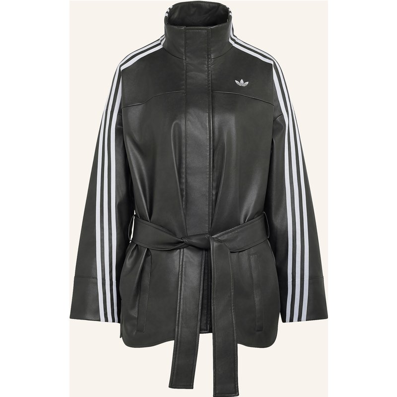 Adidas Originals Jacke In Lederoptik braun