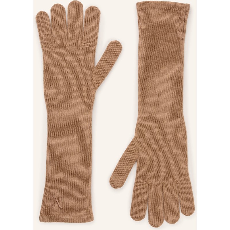 Max Mara Handschuhe Mmjock Aus Cashmere braun