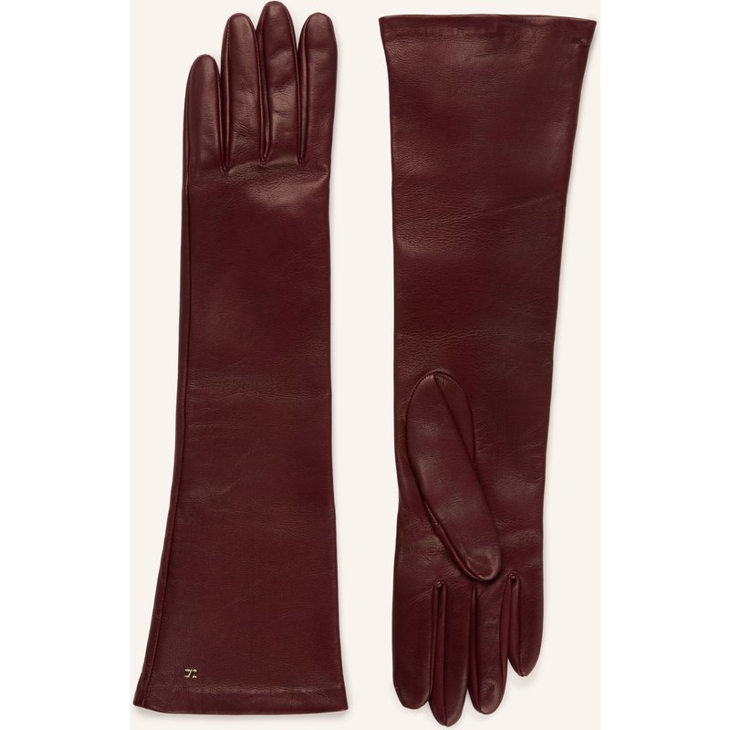 Max Mara Lederhandschuhe Afidee rot