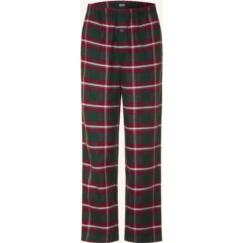 Boss Schlafhose Holiday Aus Flanell rot