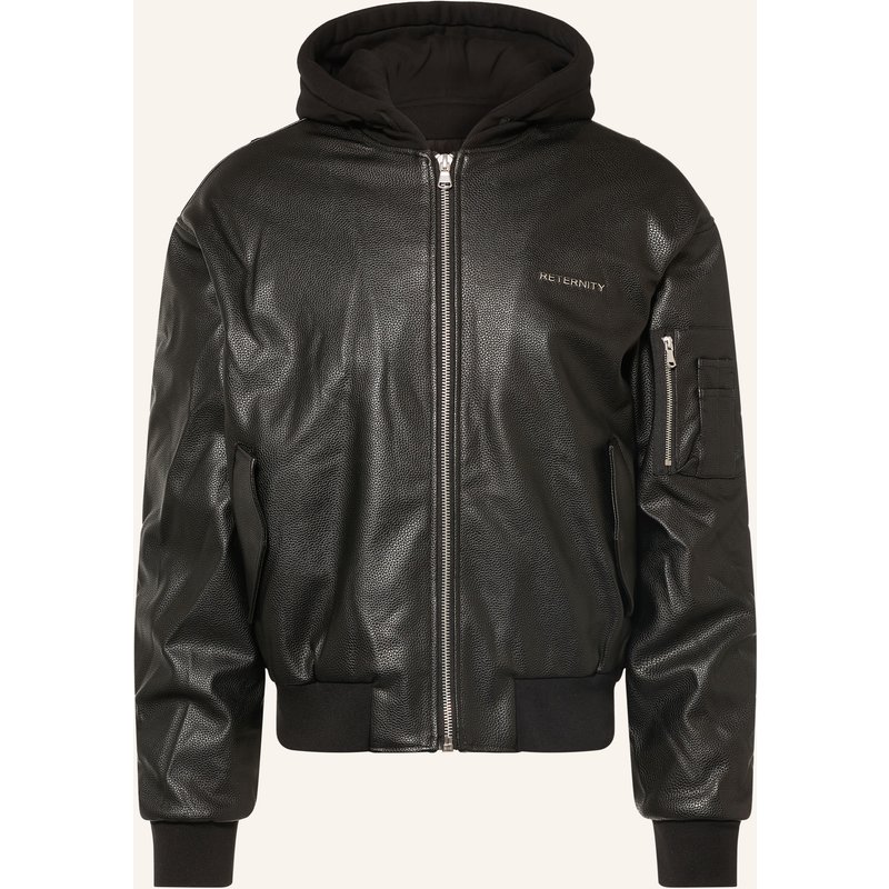 Reternity Blouson Metropolitain In Lederoptik Mit Blende schwarz