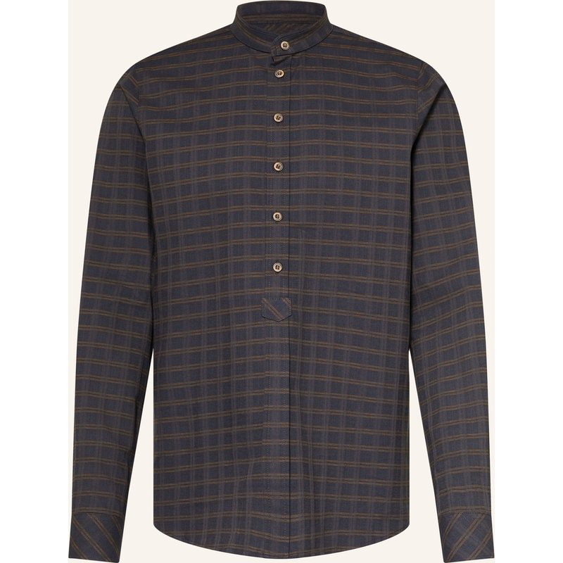 Grasegger Trachtenhemd Krailing Sk Slim Fit Mit Stehkragen blau