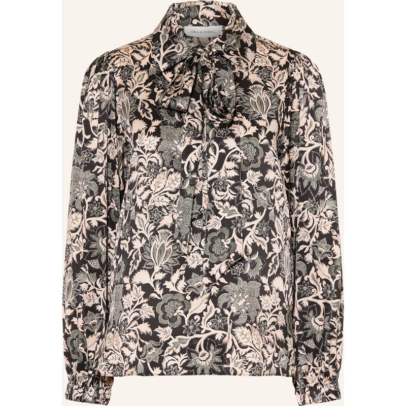 Dea Kudibal Blusenshirt Kikki Mit Seide Und Abnehmbarer Schluppe schwarz