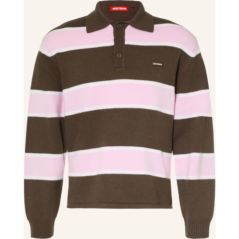 Wrstbhvr Strick-Poloshirt Stev Aus Merinowolle braun