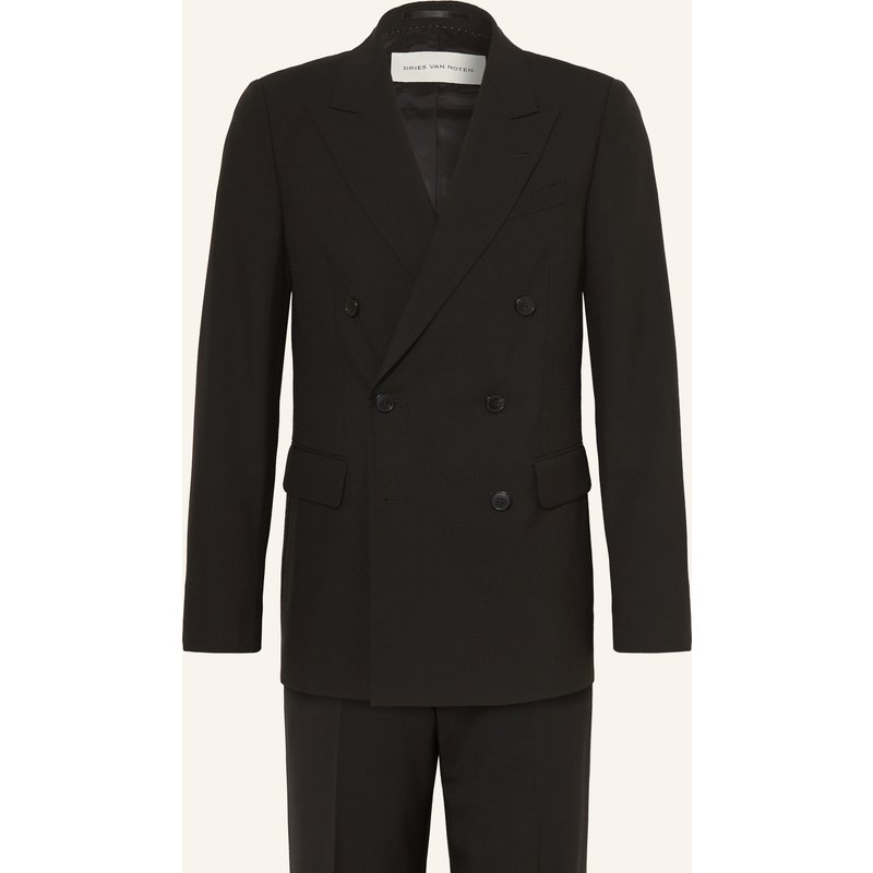 Dries Van Noten Anzug Kodyy Slim Fit schwarz