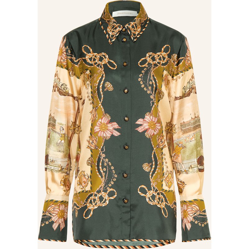 Zimmermann Hemdbluse Valiant Aus Seide braun