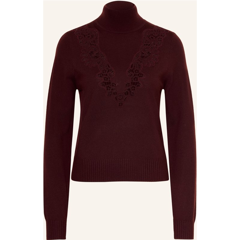 Zimmermann Pullover Valiant Aus Merinowolle Mit Spitze braun