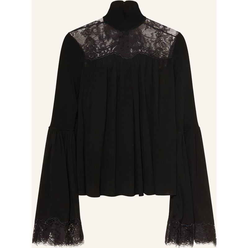 Zimmermann Blusenshirt Valiant Mit Spitze schwarz
