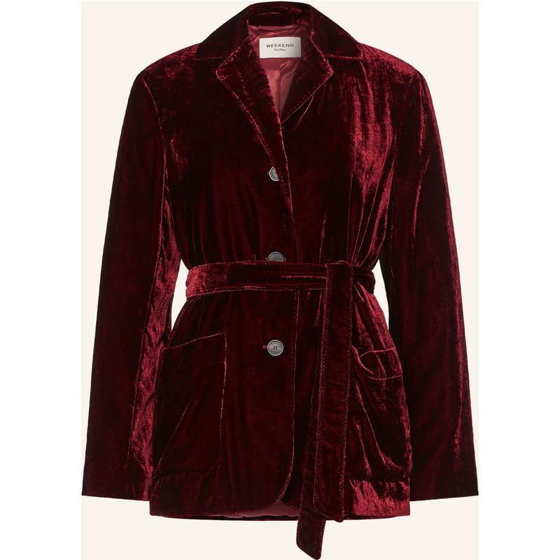Weekend Max Mara Samtblazer Recente rot