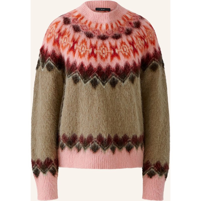 Oui Pullover braun