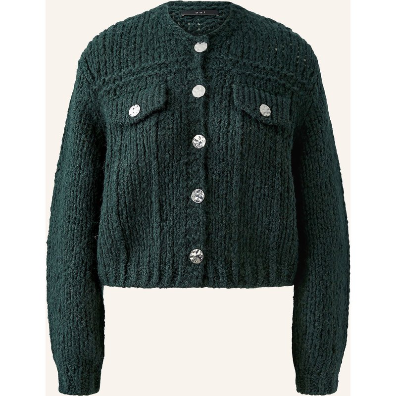 Oui Strickjacke gruen