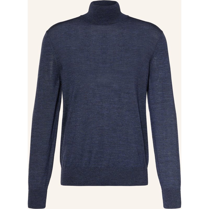 Boss Rollkragenpullover Musso blau