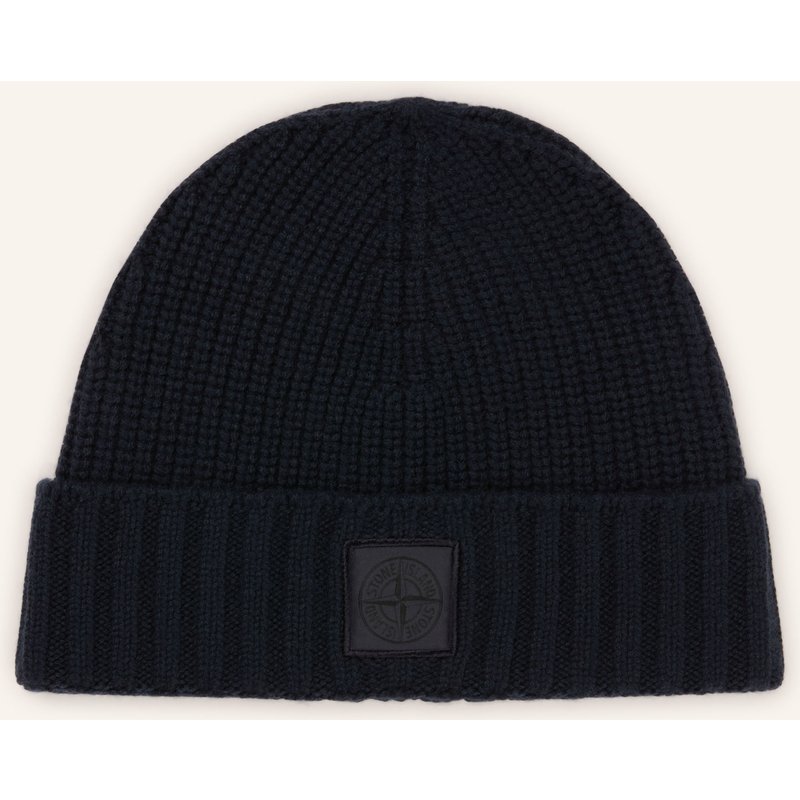 Stone Island Cashmere-Mütze Ghost blau