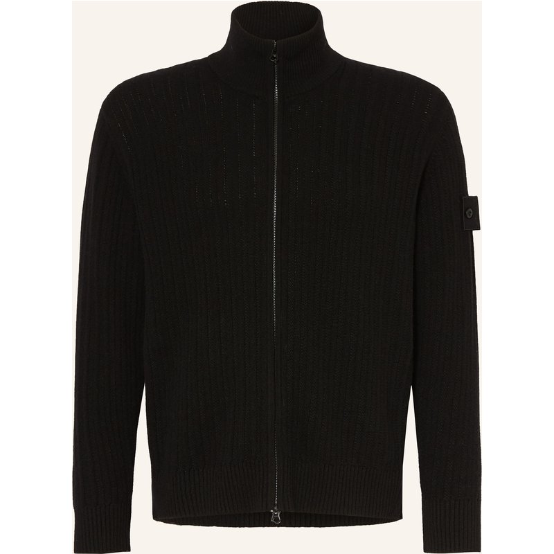 Stone Island Strickjacke Ghost schwarz