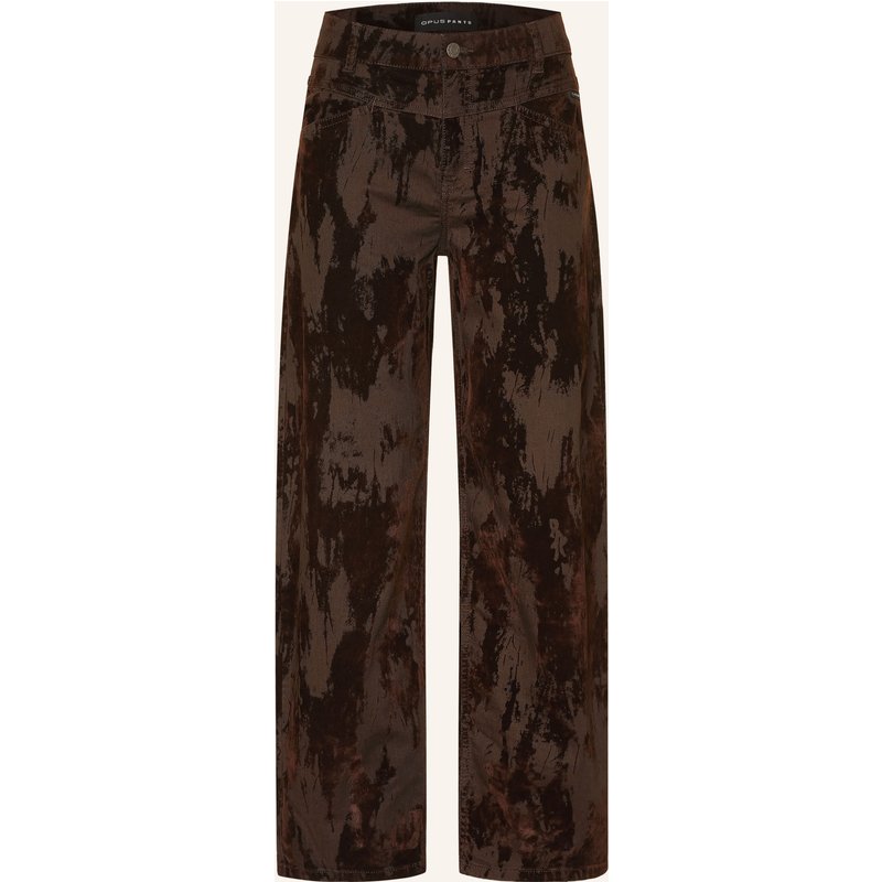 Opus Pants Barrel Jeans Mari Cosmo Mit Samt braun