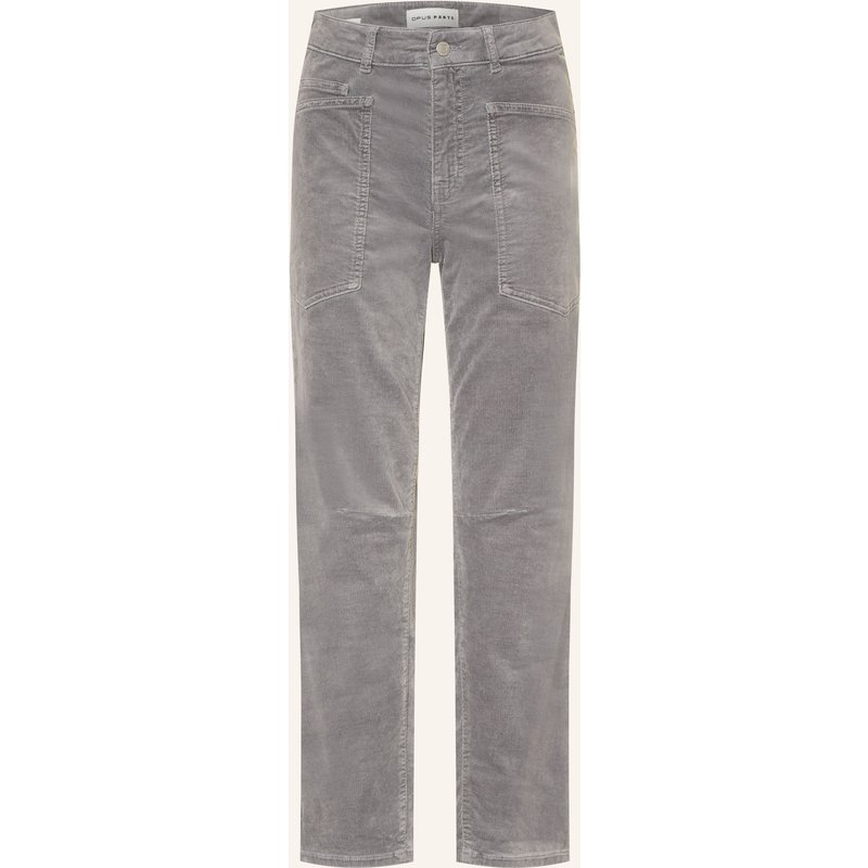 Opus Pants Cordhose Melly Breeze grau