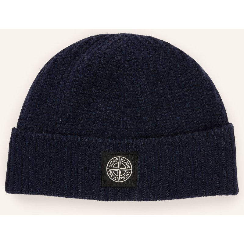 Stone Island Mütze Mit Cashmere blau