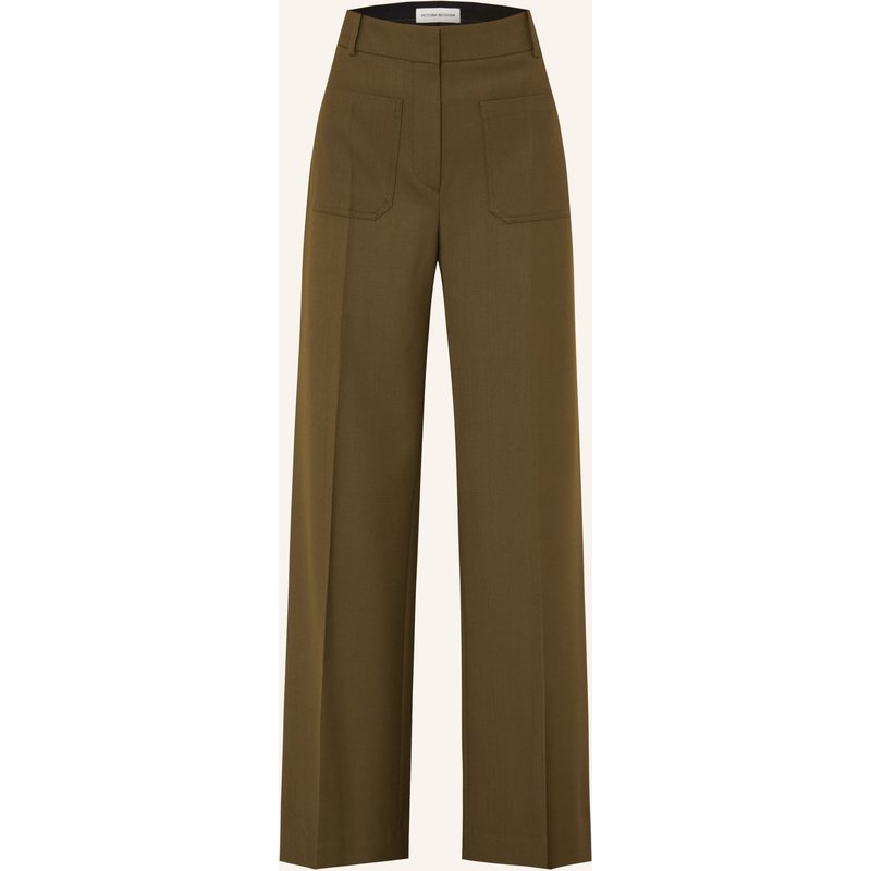 Victoria Beckham Marlenehose Alina gruen