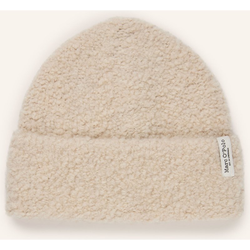 Marc O'polo Teddyfell-Mütze beige