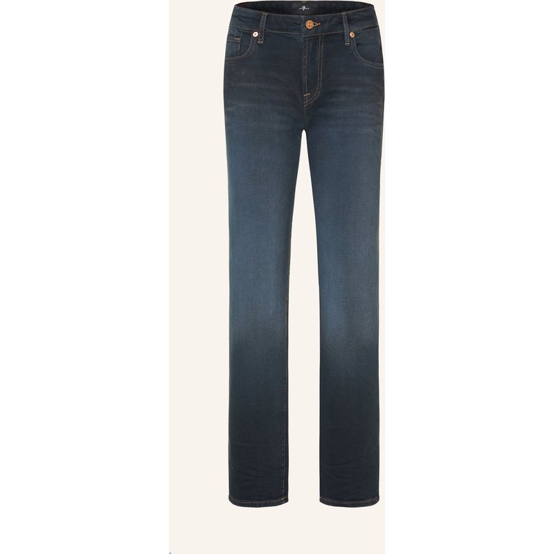 7 For All Mankind Straight Jeans Calie blau