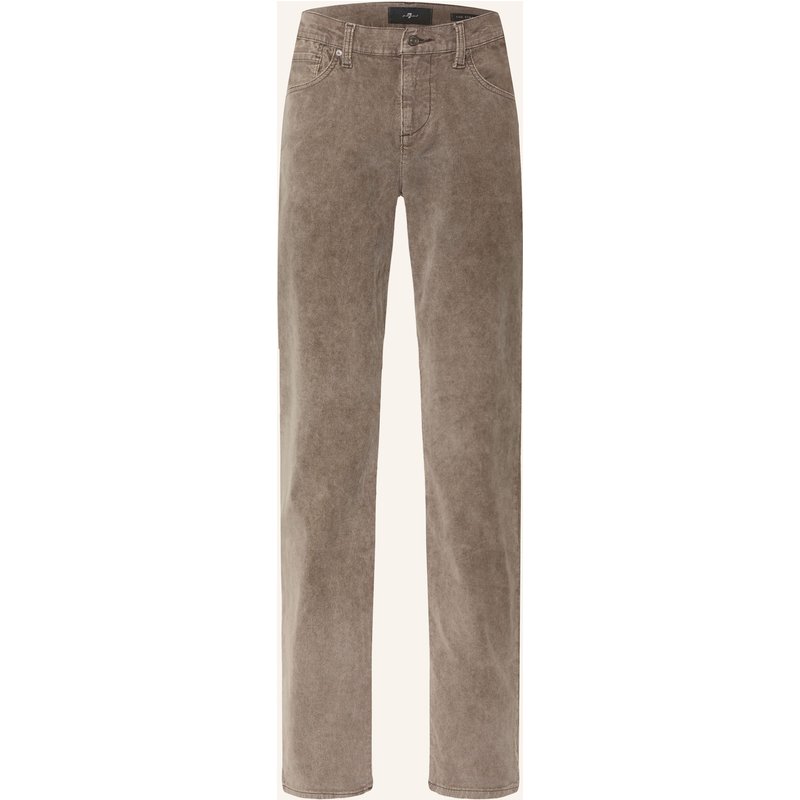 7 For All Mankind Cordhose The Straight Straight Fit beige