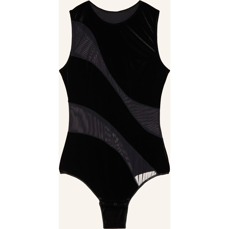 Undress Code String-Body Mit Samt schwarz