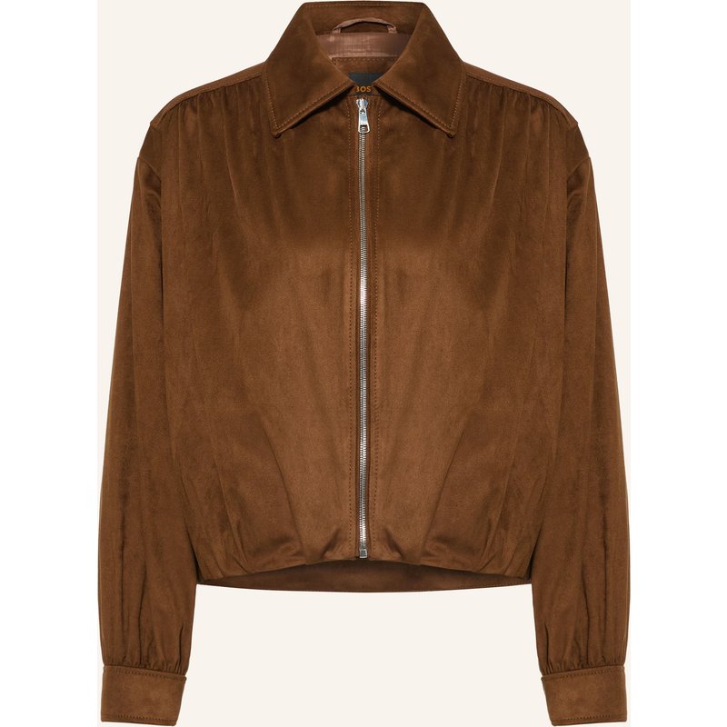 Boss Blouson Jasuede In Lederoptik braun
