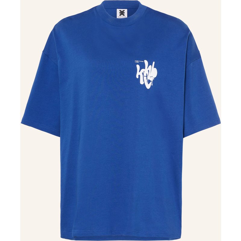 Karo Kauer Oversized-Shirt blau