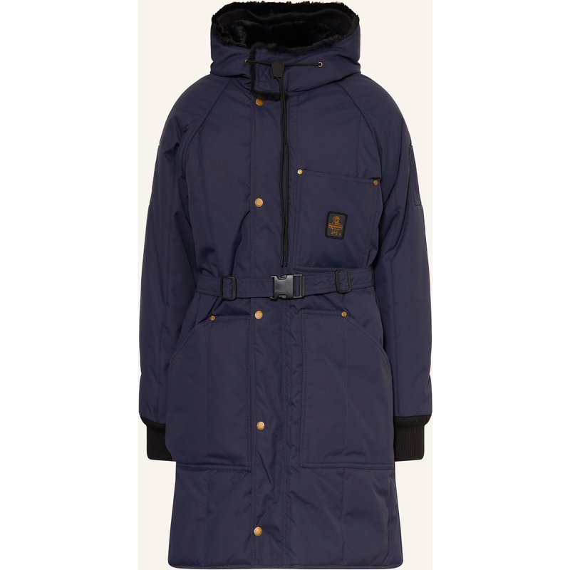 Refrigiwear Steppmantel Mit Kunstfell blau