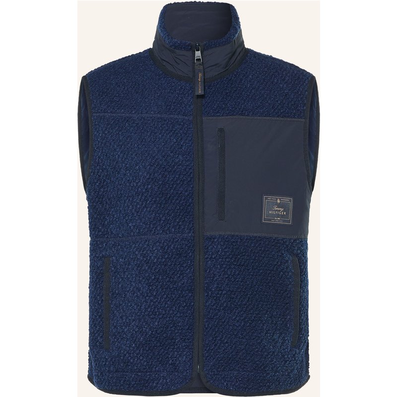 Tommy Hilfiger Teddyfell-Weste blau