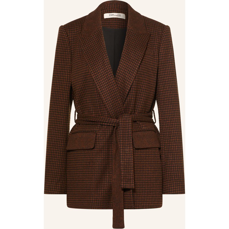 Diane Von Furstenberg Jerseyblazer Annika In Wickeloptik braun
