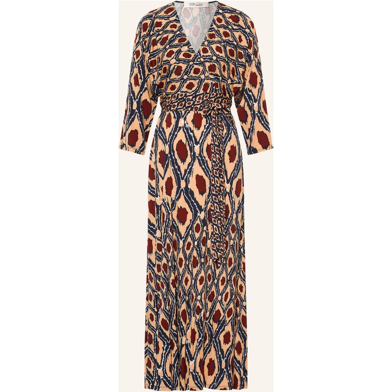 Diane Von Furstenberg Kleid Ivara In Wickeloptik Mit 3/4-Arm beige