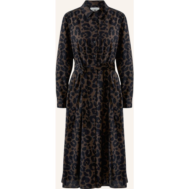 Oui Hemdblusenkleid braun