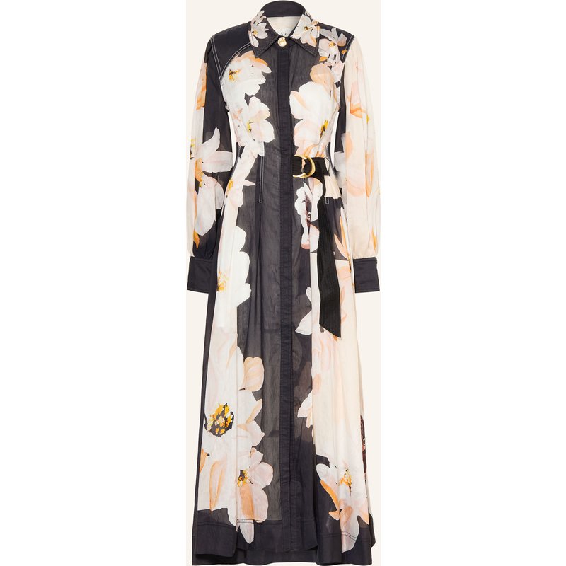 Aje. Hemdblusenkleid Rosanna Mit Leinen schwarz