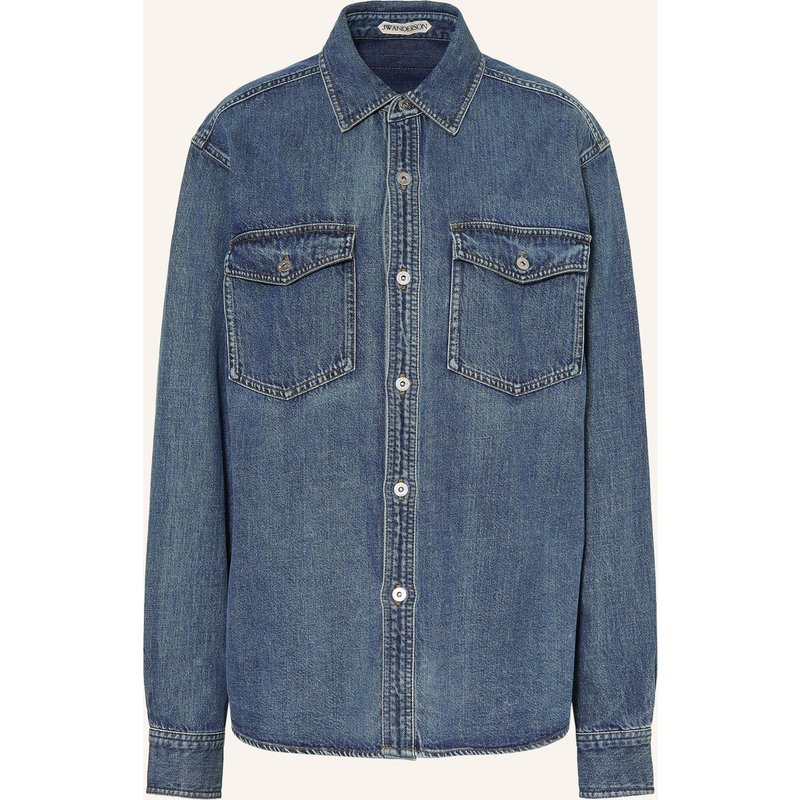 Jw Anderson Jeans-Overshirt blau