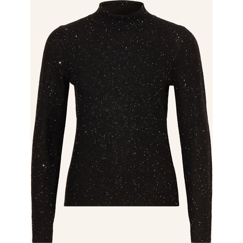 Luisa Cerano Pullover Mit Pailletten schwarz