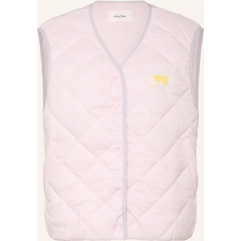 American Vintage Steppweste Yupibam rosa