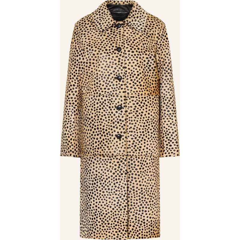 Róhe Ledermantel beige