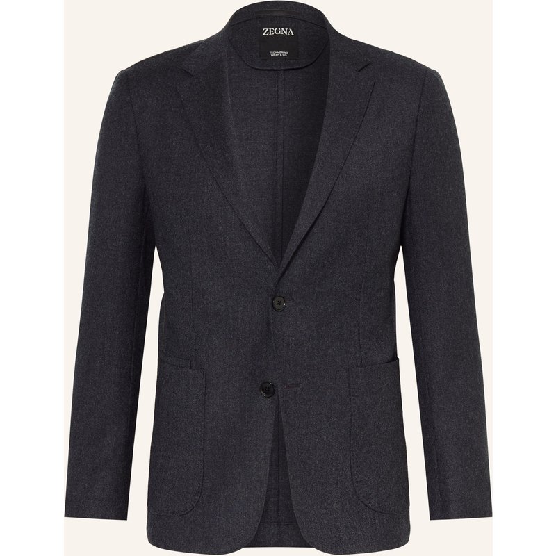 Zegna Flanellsakko Extra Slim Fit grau