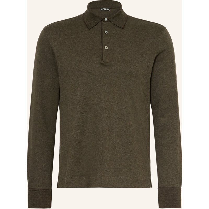 Zegna Jersey-Poloshirt gruen