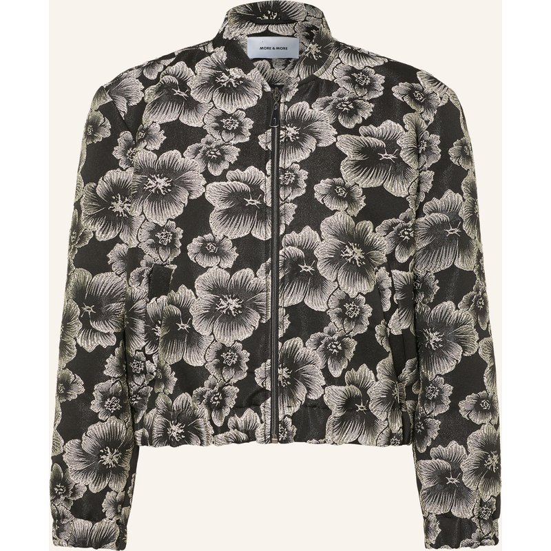 More & More Jacquard-Blouson schwarz