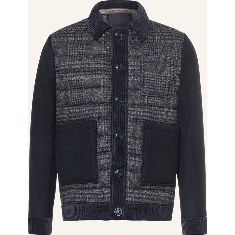 Distretto 12 Overjacket Urban Gent Im Materialmix blau