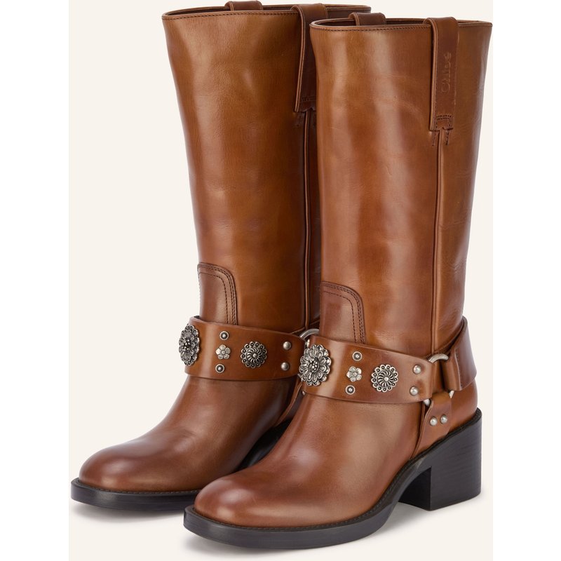 Chloé Stiefel Dakota braun