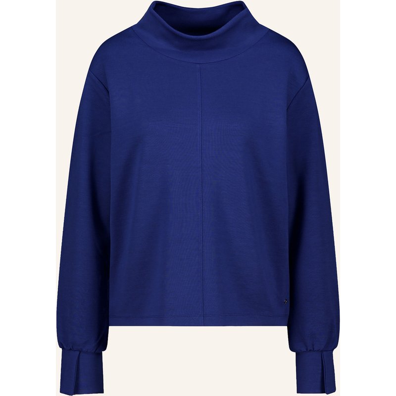 Monari Sweatshirt Mit Schmucksteinen blau