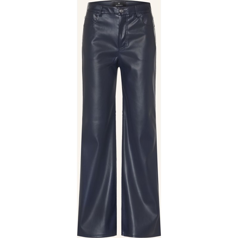 Monari Hose In Lederoptik blau